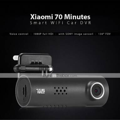 €23 with coupon for Xiaomi 70mph Smart WiFi Car DVR from Lightinthebox