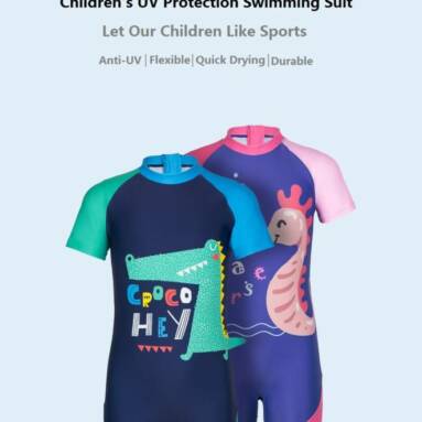 €22 with coupon for Xiaomi 7th Children’s Swimming Suit Swimwear Anti-UV Flexible Soft Durble Quick Drying Swim Protective Gear from BANGGOOD