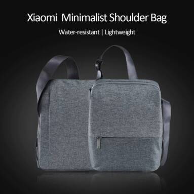 $35 with coupon for Xiaomi 90fen Minimalist Water-resistant Shoulder Bag – CLOUDY GRAY from Gearbest