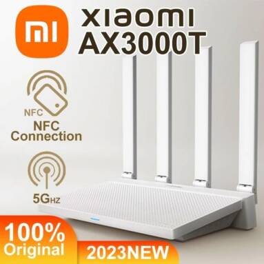 €44 with coupon for 2024 NEW Original Xiaomi AX3000T Router from ALIEXPRESS