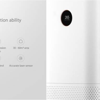 €131 with coupon for Xiaomi Air Purifier Pro Generations Home Sterilization Removal of Formaldehyde Smog and PM2.5 with Laser Particle Sensor OLED Display Screen EU CZ WAREHOUSE from BANGGOOD