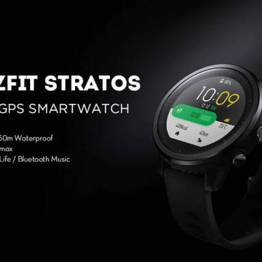 €97 with coupon for AMAZFIT Stratos Sports Smart Watch 2 GPS 1.34inch 2.5D Screen 5ATM Wristband International Version from BANGGOOD