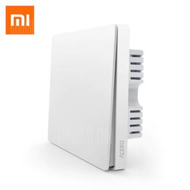 $32 with coupon for Xiaomi Aqara Wall Switch ZigBee Version  –  SINGLE KEY  MILK WHITE from GearBest