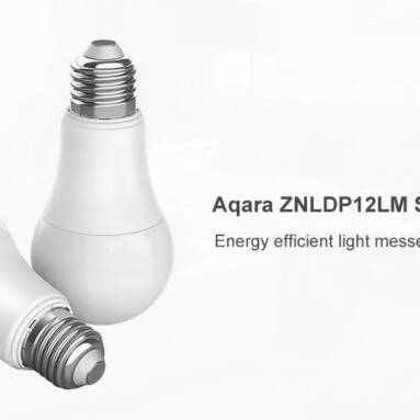 €11 with coupon for Xiaomi Aqara Smart LED Light Bulb ZNLDP12LM E27 9W Wifi App Remote Control Work with Apple HomeKit Mi Home APP Mijia Homekit from BANGGOOD