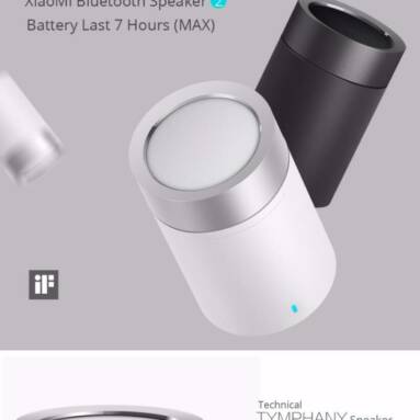 $17 with coupon for Xiaomi Bluetooth Speaker 2 Wireless Hands Free Cylindrical Shape from GEARVITA