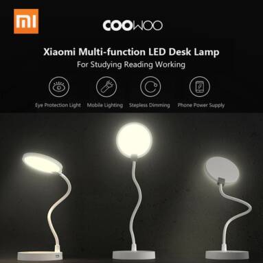 €22 with coupon for Xiaomi COOWOO U1 Intelligent LED Desk Lamp from GEARVITA