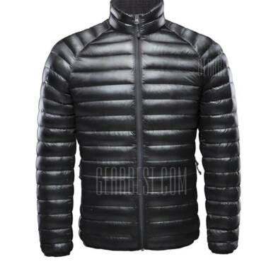 $46 with coupon for Xiaomi Casual Solid Color Down Jacket  –  XL  DARK GRAY from GearBest