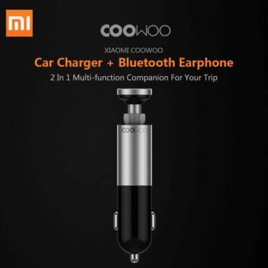 $22 with coupon for Xiaomi CooWoo BC200 2 in 1 USB Car Charger Wireless Bluetooth Earphone from GEARVITA