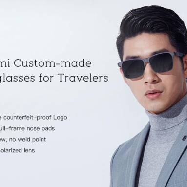 $55 with coupon for Xiaomi Custom-made TS Sunglasses for Travelers – GRAY from GearBest