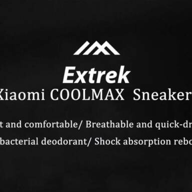 €29 with coupon for Xiaomi EXTREK COOLMAX Flyknit Men Sneakers Ultralight Shock Absorotion from GEARVITA