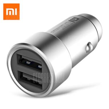 $9 with coupon for Original Xiaomi Fast Charging Car Charger Metal Style  –  SILVER EU warehouse from GearBest