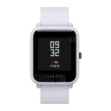 $52 with coupon for Xiaomi Huami AMAZFIT Bip Lite Version Smart Watch  –  INTERNATIONAL VERSION  LIGHT GRAY from GearBest