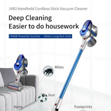 €151 with coupon for Xiaomi JIMMY JV83 Plus Cordless Stick Vacuum Cleaner – EU Plug (Twin Battery) from EU warehouse GEEKMAXI