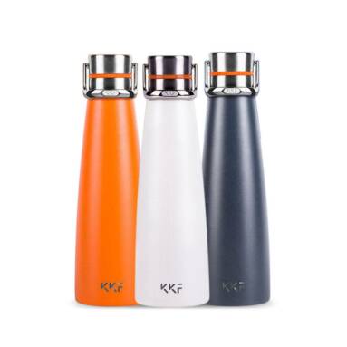 €16 with coupon for Xiaomi KKF Vacuum Cup 475ml Stainless Steel Insulation Bottle Camping Portable Water Bottle 24 Hour Insulation Lock Cold With Lifting Ring – Gray from BANGGOOD