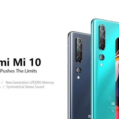 €651 with coupon for Xiaomi Mi 10 5G Smartphone Global Version – Slate Gray 8+128GB Green / Gray – only ES FR IT DE from GEARBEST