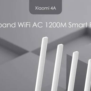 $13 with coupon for Xiaomi Mi 4A Dual Band Router AC 1200M 16MB ROM 64MB RAM from GEARVITA