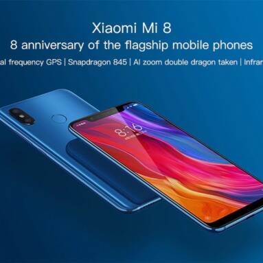 €214 with coupon for Skip to the beginning of the images gallery Xiaomi Mi 8 4G Smartphone 6GB RAM 64GB ROM Global Version BLUE from GEARVITA