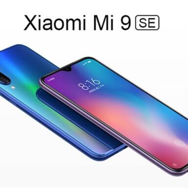 €252 with coupon for Xiaomi Mi 9 SE 4G 6GB RAM 64GB ROM Phablet Global Version – Blue from GEARBEST