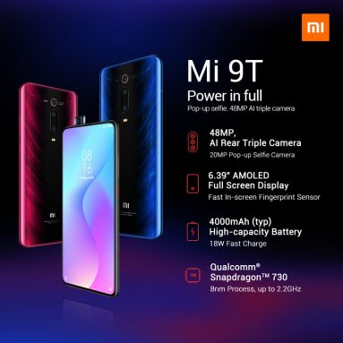 € 249 con coupon per Xiaomi Mi 9T 4G Phablet Smartphone 6.39 pollici 6GB RAM 128GB ROM Versione globale - Rosso da GEARBEST