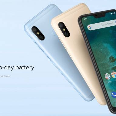 $135 with coupon for Xiaomi Mi A2 Lite 5.84 inch 4G Smartphone 4/64GB Global Version from GEARVITA