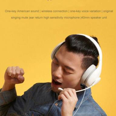 €38 with coupon for Xiaomi Bluetooth Headphone K-Song Version Wireless 3.5mm Wired Noise Cancelling HD Recording Stereo Headset with Mic – Bluetooth Type from BANGGOOD