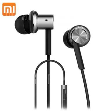 $16 with coupon for Original Xiaomi Mi IV Hybrid Dual Drivers Earphones  –  SILVER from GearBest