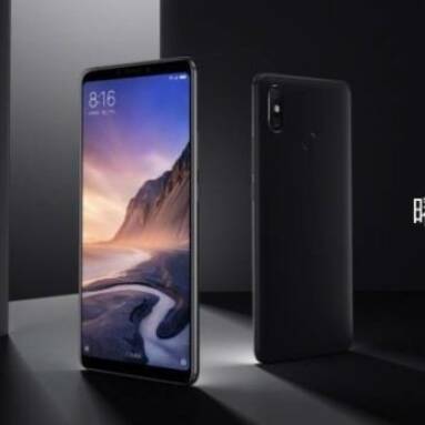 €207 with coupon for Xiaomi Mi Max 3 4GB RAM 64GB ROM 4G Phablet Global Version – BLACK from GearBest