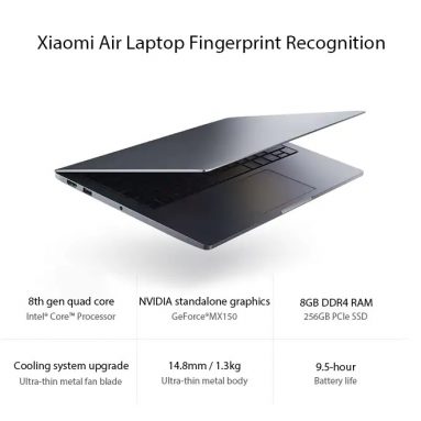 Xiaomi एमआई नोटबुक एयर इंटेल कोर i736-5U NVIDIA GeForce MX8250 के लिए कूपन के साथ € 150 - गियरबेस्ट से डार्क ग्रे
