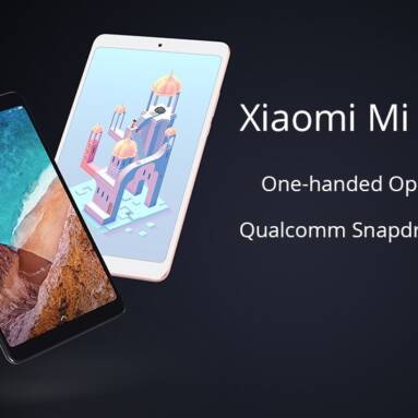 €260 with coupon for Xiaomi Mi Pad 4 4G FDD-LTE Phablet 4GB DDR4 64GB eMMC MIUI 9 from Geekbuying