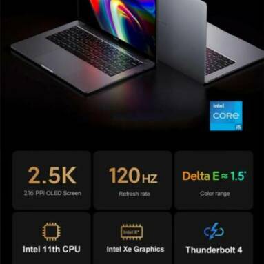 €781 with coupon for Xiaomi Mi Pro 14 Laptop 14.0 inch 2.5K 100% sRGB 120Hz Refresh Rate 88% Ratio Screen Intel Core i5-11300H NVIDIA GeForce MX450 16G RAM 3200MHz 512G PCIe SSD WiFi 6 Thunderport 4 Baclilght Fingerprint Camera Notebook from BANGGOOD