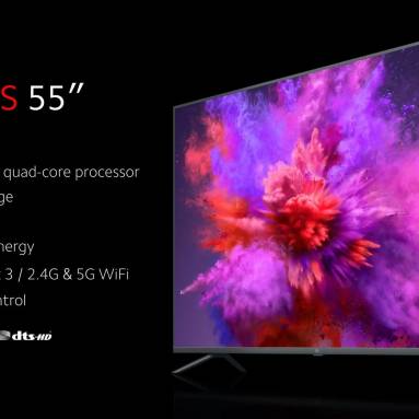 €446 with coupon for Xiaomi Mi TV 4S 55 Inch 2GB RAM 8GB ROM Voice Control 5G WIFI bluetooth 4.2 Android 9.0 4K UHD Smart TV LED Television European Version from EU warehouse GOBOO