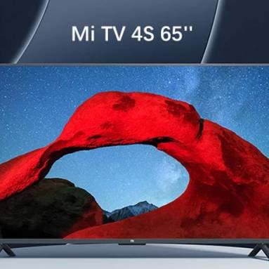 €465 with coupon for Xiaomi Mi TV 4S 65 inch DDR 2GB RAM 16GB ROM Voice Control 5G WIFI bluetooth 4.2 Android 9.0 4K HDR10 Smart TV Dolby DTS-HD LED Television Support Google Assistant European Version from EU warehouse BANGGOOD