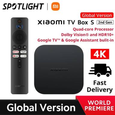 €47 with coupon for Xiaomi TV Box S (2nd Gen) from GSHOPPER