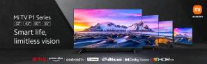 €308 with coupon for Xiaomi Mi TV P1 43 inch 2GB RAM 16GB ROM Android TV 10.0 bluetooth 5.0 5G Wifi 4K UHD HDR MEMC Smart TV EU Version Support Netflix Official Amazon Prime Video Google Assistant L43M6-6AEU from EU CZ warehouse BANGGOOD