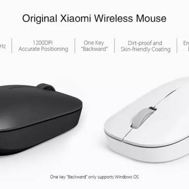 $9 with coupon for Xiaomi Mi Wireless Mouse from GEARVITA