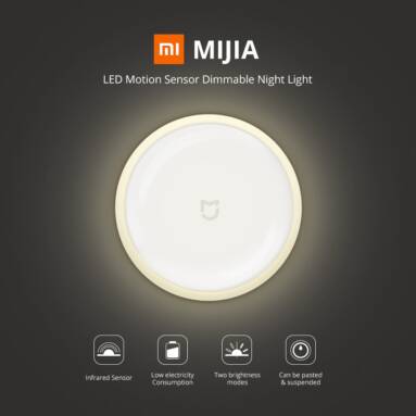 €9 with coupon for Xiaomi MiJIA MJYD01YL LED Smart Infrared Human Body Motion Sensor Dimmable Night Light For Home – 10pcs from BANGGOOD
