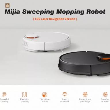 €212 with coupon for Xiaomi Mijia STYTJ02YM 2 in 1 Robot Vacuum Mop Vacuum Cleaner 2100pa Wifi Smart Planned Clean Mi Home APP from EU PL warehouse BANGGOOD