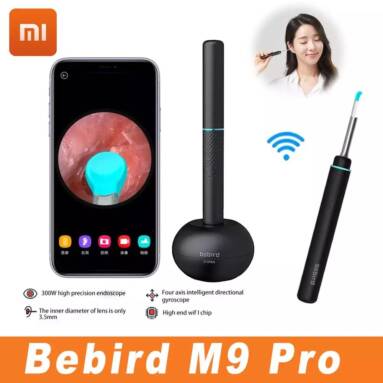 €33 with coupon for Xiaomi Mijia Bebird M9 Pro Smart Visual Ear Stick 17in1 3MP High Precision Endoscope 350mAh with Magnetically Charged Base Ear Picker Tool Set from GEEKBUYING