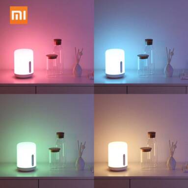 €43 with coupon for Xiaomi Mijia Bedside Lamp 2 Bluetooth WiFi Connection Touch Panel APP Control Works with Apple HomeKit Siri from GEEKBUYING