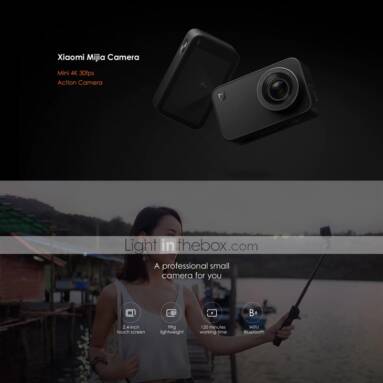 $86 with coupon for Xiaomi® Mijia Camera Mini 4K 30fps Action Camera Global Version from LIGHTINTHEBOX