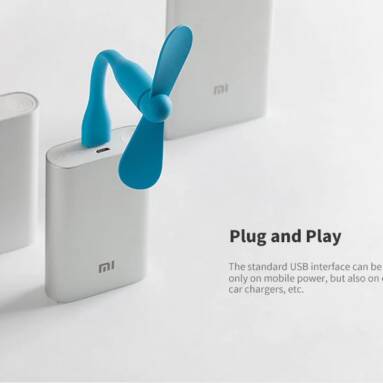€3 with coupon for Xiaomi Mijia Detachable Mini USB Fan – Celeste from GEARBESR