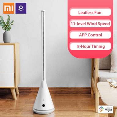 €87 with coupon for Xiaomi Mijia Leshow Smart Bladeless Standing Fan from GERMANY Warehouse TOMTOP