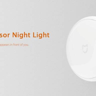 $6 with coupon for Xiaomi Mijia Sensor Night Light from GEARVITA