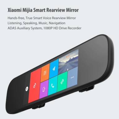 $226 with coupon for Xiaomi Mijia Smart Rearview Mirror 6.86 inch 1080P HD Car DVR from GearBest