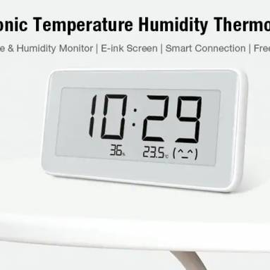 $13 with coupon for Xiaomi Mijia Temperature Humidity Monitoring Meter from GEARBEST