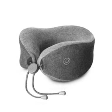 $19 with coupon for Xiaomi Multi-function U-shaped Massage Neck Pillow  –  GRAY from GearBest