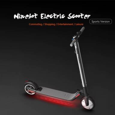 €344 with coupon for Ninebot Segway ES2 Folding Electric Scooter from Xiaomi Mijia – BLACK EU warehouse from GearBest