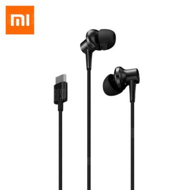 $46 with coupon for Xiaomi Noise Cancellation In-ear Earphones Type-C Version  –  BLACK from GearBest