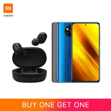 €179 with coupon for Xiaomi POCO X3 Smartphone 4/64GB Blue（Get Airdots2 for Free) from EU warehouse GSHOPPER