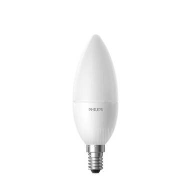 $9 with coupon for Xiaomi Philips Zhirui Smart LED Bulb E14 Candle Lamp 220 – 240V  –  SCRUB  WHITE from GearBest